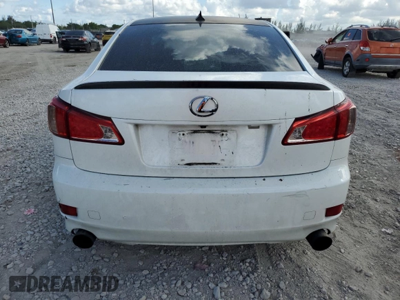 2012 Lexus IS 250 with VIN JTHBF5C27C2103103, listed as a Copart auction lot 61854135 with 170,924 mi miles and Salvage title. Bid and sale history available at DreamBid. Image 6.