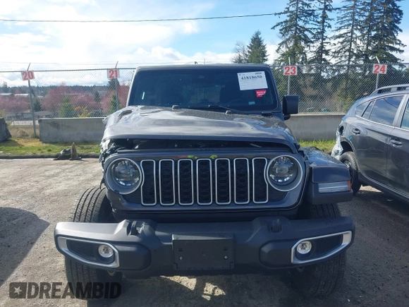 2025 Jeep Wrangler Sahara with VIN 1C4PJXENXSW527925, listed as a IAAI auction lot 41818650 with 5,478 mi miles and . Bid and sale history available at DreamBid. Image 12.