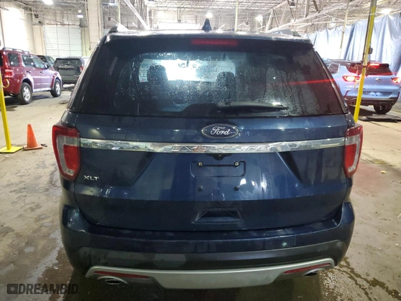 2017 Ford Explorer XLT with VIN 1FM5K7D82HGD83947, listed as a Copart auction lot 43919815 with 71,587 mi miles and Salvage Title. Bid and sale history available at carsss.com. Image 6.