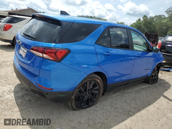 2024 Chevrolet Equinox LS with VIN 3GNAXHEG0RL163520, listed as a Copart auction lot 58076045 with 28,531 mi miles and Salvage title. Bid and sale history available at DreamBid. Image 3.