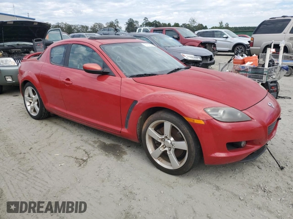 2004 Mazda RX-8 z VIN JM1FE17NX40123930, wystawiony jako Copart lot #73157654 z przebiegiem Nie podano mil oraz Czysty tytuł • Clean title. Historia ofert i sprzedaży dostępna na DreamBid. Obrazek 4.