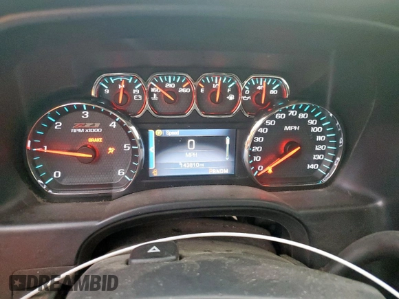 2014 Chevrolet Silverado 1500 LT with VIN 3GCUKREC2EG291896, listed as a Copart auction lot 46988045 with 143,810 mi miles and Salvage Title. Bid and sale history available at DreamBid. Image 9.
