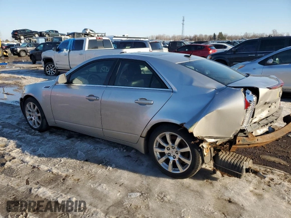 2008 Cadillac CTS AWD w/1SB with VIN 1G6DT57V080145030, listed as a Copart auction lot 45866975 with 0 mi miles and Salvage Title. Bid and sale history available at carsss.com. Image 2.