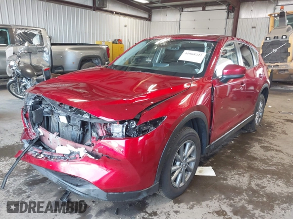 2023 Mazda CX-5 2.5 S Preferred Package with VIN JM3KFBCM3P0146024, listed as a IAAI auction lot 41868222 with 46,958 mi miles. Bid and sale history available at carsss.com. Image 19.