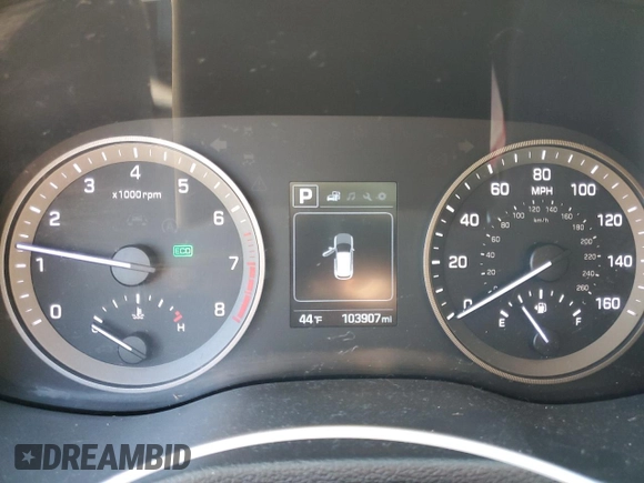 2017 Hyundai Tucson SE with VIN KM8J33A49HU485334, listed as a Copart auction lot 51931025 with 103,907 mi miles and Salvage Title. Bid and sale history available at DreamBid. Image 9.