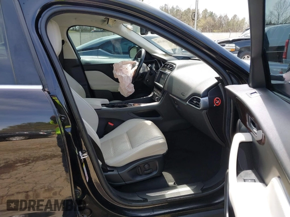 2017 Jaguar F-Pace 35t Prestige with VIN SADCK2BV6HA899825, listed as a IAAI auction lot 41863530 with 126,970 mi miles and . Bid and sale history available at DreamBid. Image 5.