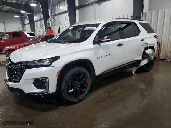 2023 Chevrolet Traverse Premier with VIN 1GNEVKKW0PJ304896, listed as a Copart auction lot 42541395 with 13,455 mi miles and Salvage Title. Bid and sale history available at carsss.com. Image 1.