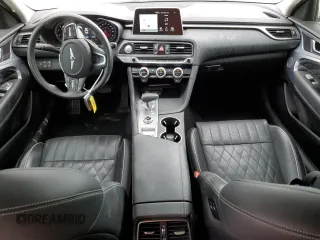 2021 Genesis G70 2.0T with VIN KMTG44LA2MU066726, listed as a Copart auction lot 50803555 with 28,618 mi miles and Salvage title. Bid and sale history available at DreamBid. Image 8.