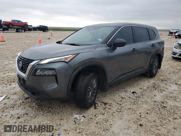 2021 Nissan Rogue S with VIN 5N1AT3AA7MC848414, listed as a Copart auction lot 55517355 with 54,338 mi miles and Salvage title. Bid and sale history available at DreamBid. Image 1.