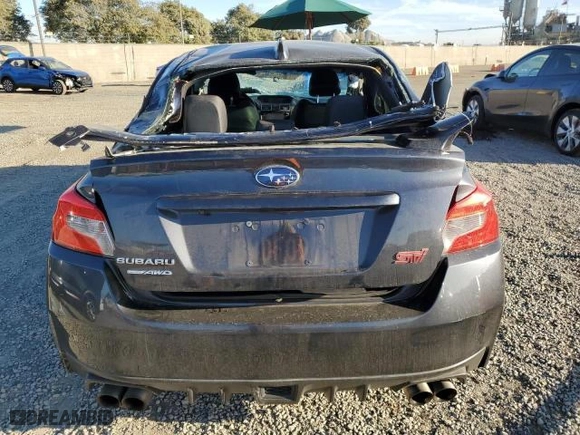 2018 Subaru WRX STI with VIN JF1VA2M6XJ9833689, listed as a Copart auction lot 42652715 with 82,554 mi miles and Salvage Title. Bid and sale history available at carsss.com. Image 6.