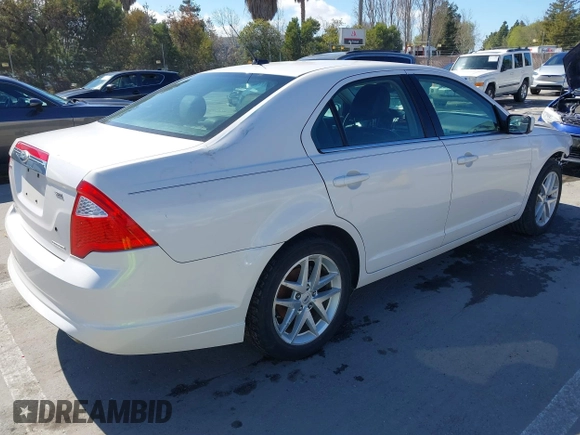 2012 Ford Fusion SEL with VIN 3FAHP0JG0CR171867, listed as a IAAI auction lot 41804936 with 189,448 mi miles. Bid and sale history available at carsss.com. Image 4.