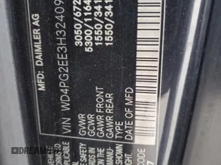 2017 Mercedes-Benz Metris Passenger z VIN WD4PG2EE3H3240959, wystawiony jako Copart lot #79946054 z przebiegiem 96 011 mil mil oraz Szkoda całkowita • Salvage title. Historia ofert i sprzedaży dostępna na DreamBid. Obrazek 13.