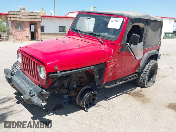 2000 Jeep Wrangler Sport with VIN 1J4FA49S0YP731544, listed as a IAAI auction lot 42570831 with Not provided miles and . Bid and sale history available at DreamBid. Image 6.