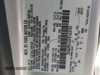 2015 Ford Fusion SE Hybrid with VIN 3FA6P0LU5FR163701, listed as a Copart auction lot 48150095 with 151,570 mi miles and Salvage Title. Bid and sale history available at carsss.com. Image 13.