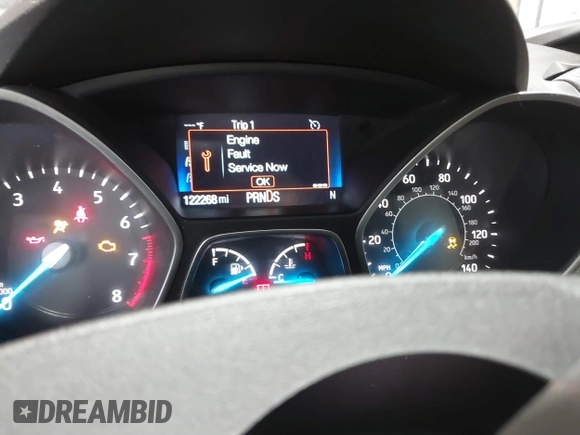2018 Ford Escape S with VIN 1FMCU0F79JUA28438, listed as a IAAI auction lot 42097003 with 122,268 mi miles and . Bid and sale history available at carsss.com. Image 7.