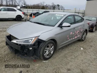 2020 Hyundai Elantra SEL with VIN 5NPD84LF4LH569474, listed as a Copart auction lot 48206075 with 105,436 mi miles and Salvage Title. Bid and sale history available at carsss.com. Image 1.