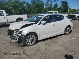 2011 Lexus CT 200h with VIN JTHKD5BH4B2005530, listed as a Copart auction lot 59148445 with 184,044 mi miles and Salvage title. Bid and sale history available at DreamBid. Image 1.