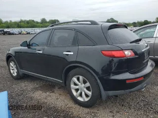 2005 Infiniti FX with VIN JNRAS08W45X206881, listed as a Copart auction lot 58867185 with 121,055 mi miles and Clean title. Bid and sale history available at DreamBid. Image 2.