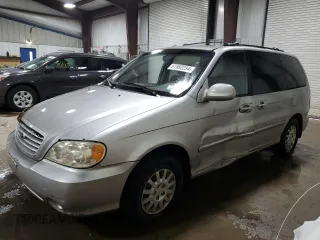 2003 Kia Sedona LX with VIN KNDUP131736467120, listed as a Copart auction lot 61992234 with 133,222 mi miles and Salvage Title. Bid and sale history available at carsss.com. Image 1.