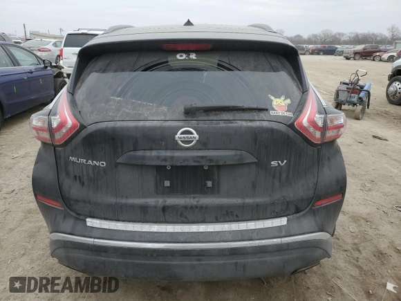 2015 Nissan Murano SV with VIN 5N1AZ2MG8FN248971, listed as a Copart auction lot 44553125 with 125,169 mi miles and Salvage title. Bid and sale history available at DreamBid. Image 6.