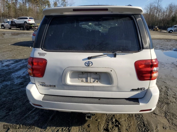 2002 Toyota Sequoia Limited with VIN 5TDZT38A02S061636, listed as a Copart auction lot 43022645 with 291,214 mi miles and Salvage Title. Bid and sale history available at carsss.com. Image 6.