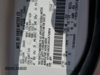 2010 Ford Explorer Eddie Bauer z VIN 1FMEU6EE3AUA72804, wystawiony jako Copart lot #61205555 z przebiegiem 177 801 mil mil oraz Szkoda całkowita • Salvage title. Historia ofert i sprzedaży dostępna na DreamBid. Obrazek 14.