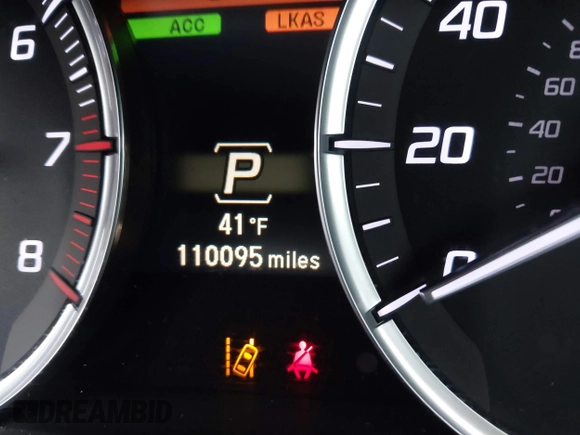 2015 Acura TLX V6 Advance with VIN 19UUB3F76FA002163, listed as a IAAI auction lot 41460668 with 110,095 mi miles. Bid and sale history available at carsss.com. Image 15.