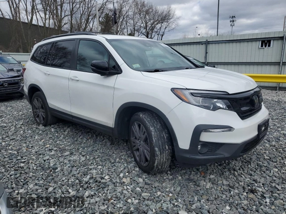 2022 Honda Pilot Sport with VIN 5FNYF6H3XNB067538, listed as a Copart auction lot 53404955 with 32,901 mi miles and Salvage Title. Bid and sale history available at carsss.com. Image 4.