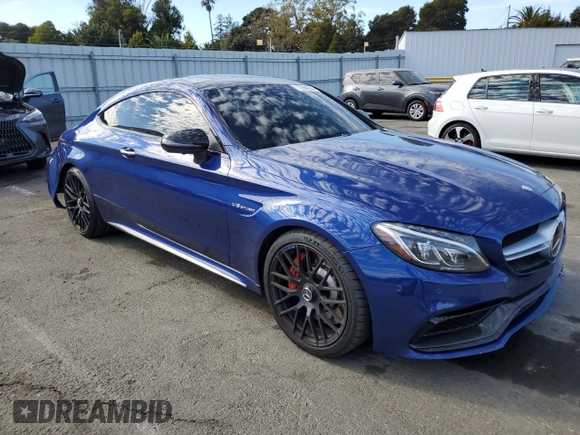 2017 Mercedes-Benz C 63 S AMG with VIN WDDWJ8HB4HF369941, listed as a Copart auction lot 77684344 with 76,231 mi miles and Salvage Title. Bid and sale history available at carsss.com. Image 4.