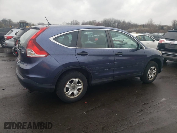 2013 Honda CR-V LX with VIN 2HKRM4H36DH609118, listed as a Copart auction lot 52810605 with 92,179 mi miles and Salvage Title. Bid and sale history available at DreamBid. Image 3.
