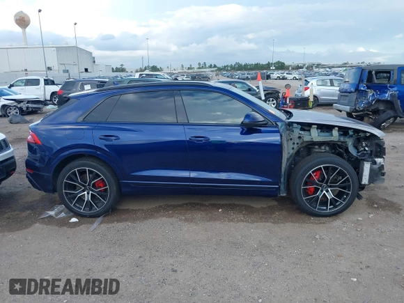 2022 Audi Q8 Prestige with VIN WA1FVBF14ND027851, listed as a IAAI auction lot 41155706 with 54,584 mi miles. Bid and sale history available at carsss.com. Image 14.