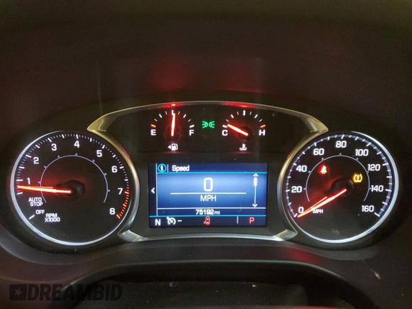 2020 GMC Acadia SLE with VIN 1GKKNKLSXLZ190137, listed as a Copart auction lot 47271874 with 75,192 mi miles and Salvage Title. Bid and sale history available at carsss.com. Image 9.