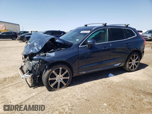 2020 Volvo XC60 Inscription z VIN YV4102RL6L1464225, wystawiony jako Copart lot #51527175 z przebiegiem 70 756 mil mil oraz Szkoda całkowita • Salvage title. Historia ofert i sprzedaży dostępna na DreamBid. Obrazek 1.