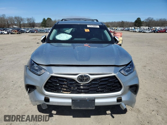 2020 Toyota Highlander L z VIN 5TDCZRAH5LS504363, wystawiony jako Copart lot #47610065 z przebiegiem 80 414 mil mil oraz Szkoda całkowita • Salvage title. Historia ofert i sprzedaży dostępna na DreamBid. Obrazek 5.