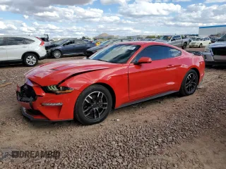 2018 Ford Mustang EcoBoost z VIN 1FA6P8TH3J5172653, wystawiony jako Copart lot #47821565 z przebiegiem 94 947 mil mil oraz Szkoda całkowita • Salvage title. Historia ofert i sprzedaży dostępna na DreamBid. Obrazek 1.