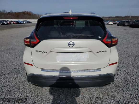2019 Nissan Murano SL with VIN 5N1AZ2MJ2KN130033, listed as a Copart auction lot 83350424 with 108,054 mi miles and Salvage Title. Bid and sale history available at carsss.com. Image 6.