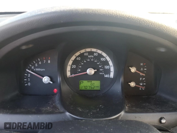 2005 Kia Sportage LX with VIN KNDJE723X57085546, listed as a Copart auction lot 75308924 with 170,752 mi miles and Clean Title. Bid and sale history available at carsss.com. Image 9.
