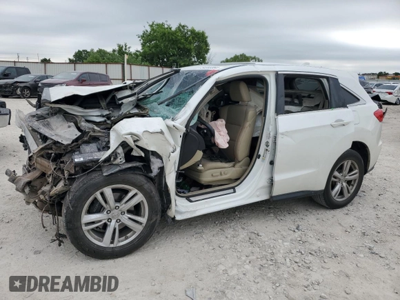 2015 Acura RDX Tech Pkg with VIN 5J8TB3H55FL004143, listed as a Copart auction lot 54083364 with Not Provided miles and Salvage Title. Bid and sale history available at carsss.com. Image 1.