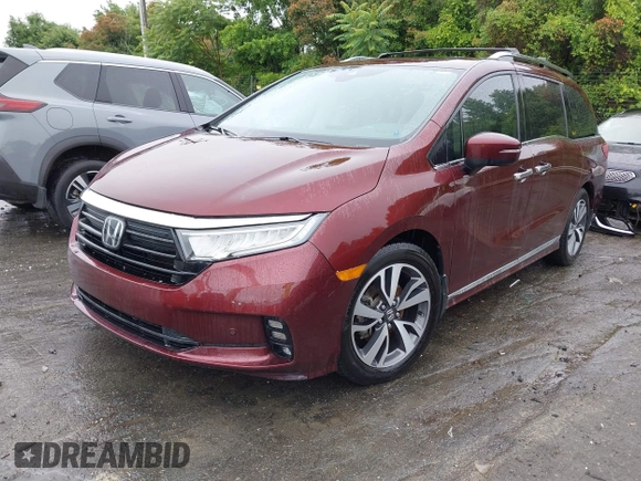 2021 Honda Odyssey Touring with VIN 5FNRL6H88MB006938, listed as a IAAI auction lot 42367022 with 63,280 mi miles and . Bid and sale history available at DreamBid. Image 17.