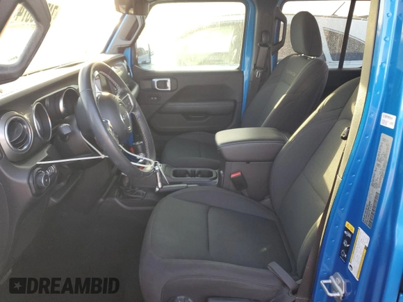 2022 Jeep Wrangler Unlimited Sahara z VIN 1C4HJXEG3NW246088, wystawiony jako Copart lot #74558574 z przebiegiem Nie podano mil oraz Nie do naprawy • Non repairable. Historia ofert i sprzedaży dostępna na DreamBid. Obrazek 7.
