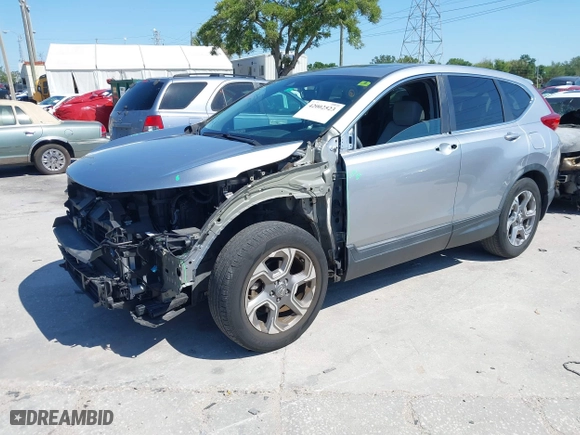 2018 Honda CR-V EX-L with VIN 7FARW1H83JE009739, listed as a IAAI auction lot 42002523 with 28,624 mi miles. Bid and sale history available at carsss.com. Image 19.