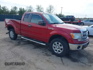 2014 Ford F-150 XL with VIN 1FTFX1EFXEFC28469, listed as a IAAI auction lot 42215331 with 198,139 mi miles and . Bid and sale history available at DreamBid. Image 1.