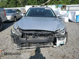 2015 Infiniti Q50 Premium with VIN JN1BV7AP7FM356447, listed as a Copart auction lot 58823045 with 137,642 mi miles and Salvage title. Bid and sale history available at DreamBid. Image 5.