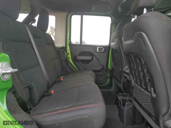 2019 Jeep Wrangler Unlimited Rubicon with VIN 1C4HJXFN8KW545049, listed as a Copart auction lot 41445415 with 57,744 mi miles and Salvage Title. Bid and sale history available at carsss.com. Image 10.