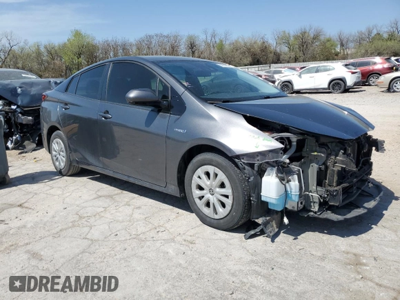 2019 Toyota Prius L Eco with VIN JTDKARFU0K3074279, listed as a Copart auction lot 50806805 with 55,496 mi miles and Salvage Title. Bid and sale history available at carsss.com. Image 4.