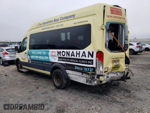 2020 Ford Transit with VIN 1FDVU4X87LKA26743, listed as a Copart auction lot 86525094 with 212,263 mi miles and Salvage Title. Bid and sale history available at DreamBid. Image 2.