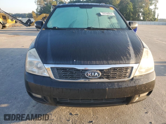 2011 Kia Sedona EX with VIN KNDMH4C73B6387198, listed as a Copart auction lot 74748064 with 172,437 mi miles and Salvage Title. Bid and sale history available at carsss.com. Image 5.