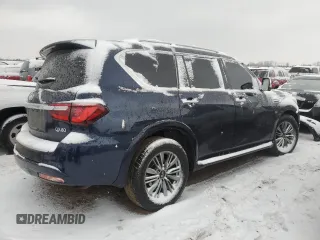 2018 Infiniti QX80 with VIN JN8AZ2NE5J9191376, listed as a Copart auction lot 88046885 with 79,076 mi miles and Salvage title. Bid and sale history available at DreamBid. Image 3.