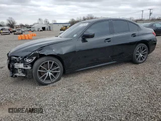 2019 BMW 3 Series 330i xDrive with VIN WBA5R7C59KFH30291, listed as a Copart auction lot 47640295 with 73,665 mi miles and Salvage Title. Bid and sale history available at carsss.com. Image 1.