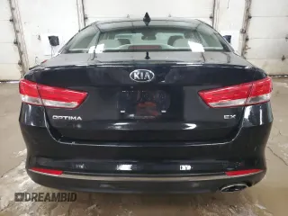2016 Kia Optima EX with VIN 5XXGU4L32GG079017, listed as a Copart auction lot 45742535 with 85,614 mi miles and Clean Title. Bid and sale history available at carsss.com. Image 6.